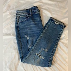 WAX Jean Cuffed Ankle Skinny Jean
